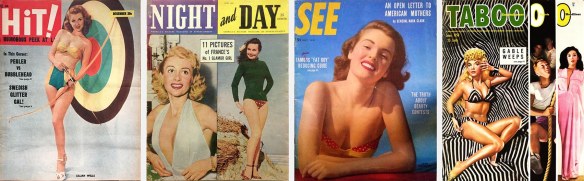 Covers of Hit, Night and Day, See and Taboo